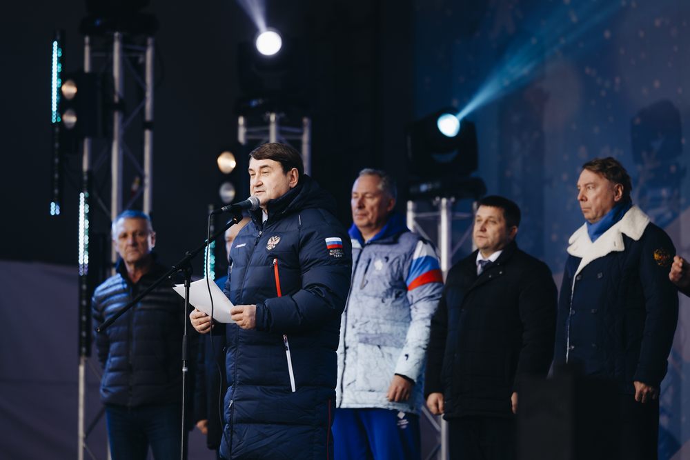 XII зимняя Спартакиада учащихся России - церемония открытия и награждения