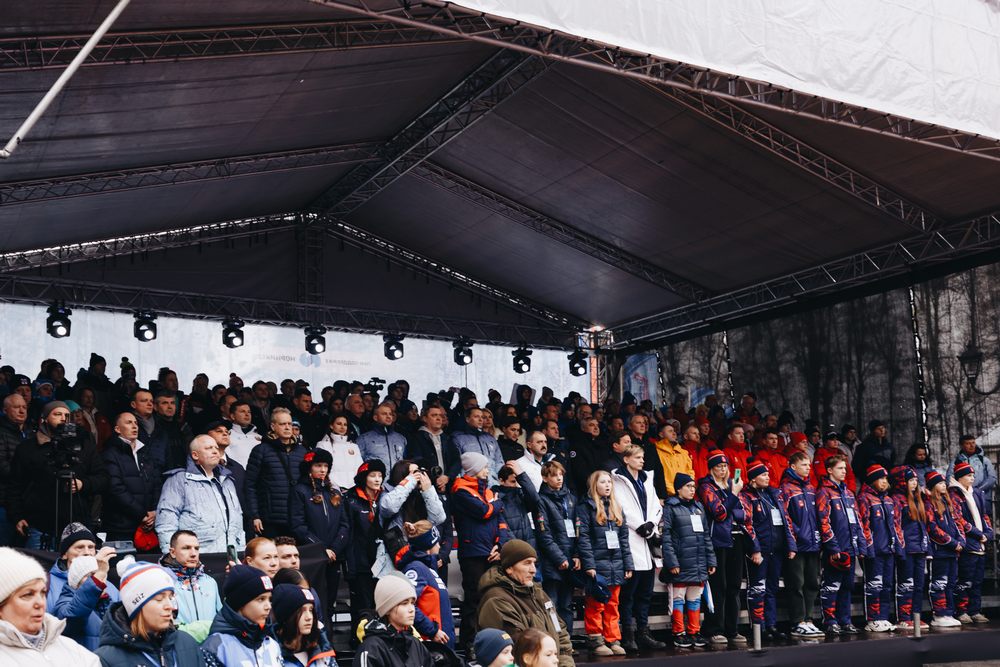 XII зимняя Спартакиада учащихся России - церемония открытия и награждения