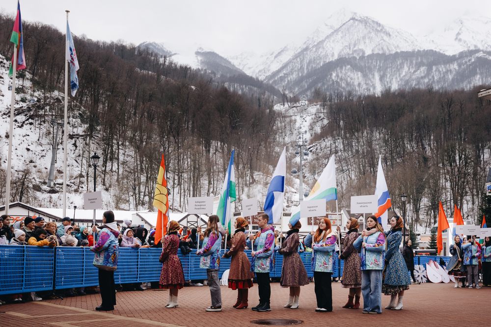 XII зимняя Спартакиада учащихся России - церемония открытия и награждения