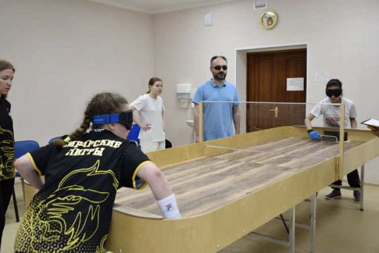 Адаптивный - настольный теннис - слепые Тюмень - фото5