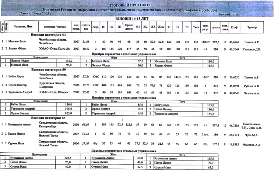 Адаптивный - пауэрлифтинг ЛИН Нижний Тагил - фото2
