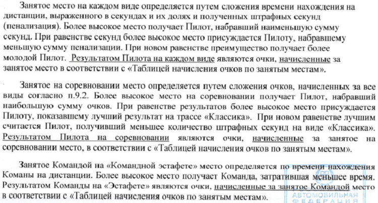 Автоспорт - автомногоборье 2024 СПб - определение занятых мест