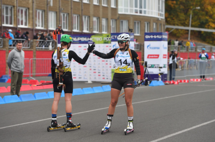 Биатлон - Уфа 17-18 лет роллеры кросс - девушки эстафета - итог8