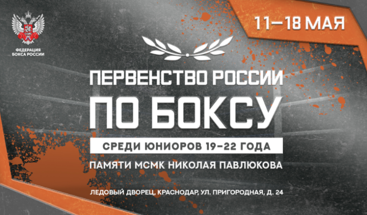 Бокс - Краснодар 2024 юниоры 19-22 года - афиша