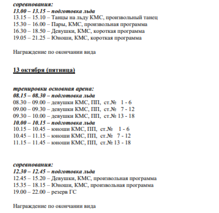 Фигурное катание - Уфа Край курая 2023 - программа2