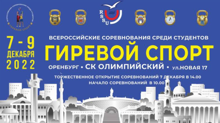 Гиревой спорт - Оренбург студенты - афиша