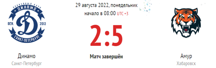 Хоккей - Кубок Крутова - Салават - 5й тур - ДинамоСПб-Амур - шапка