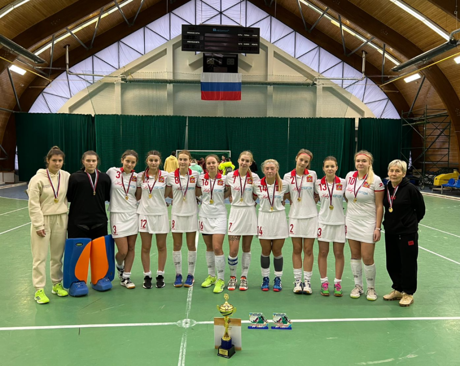 Хоккей на траве - индорхоккей - Электросталь юниорки U21 - фото1