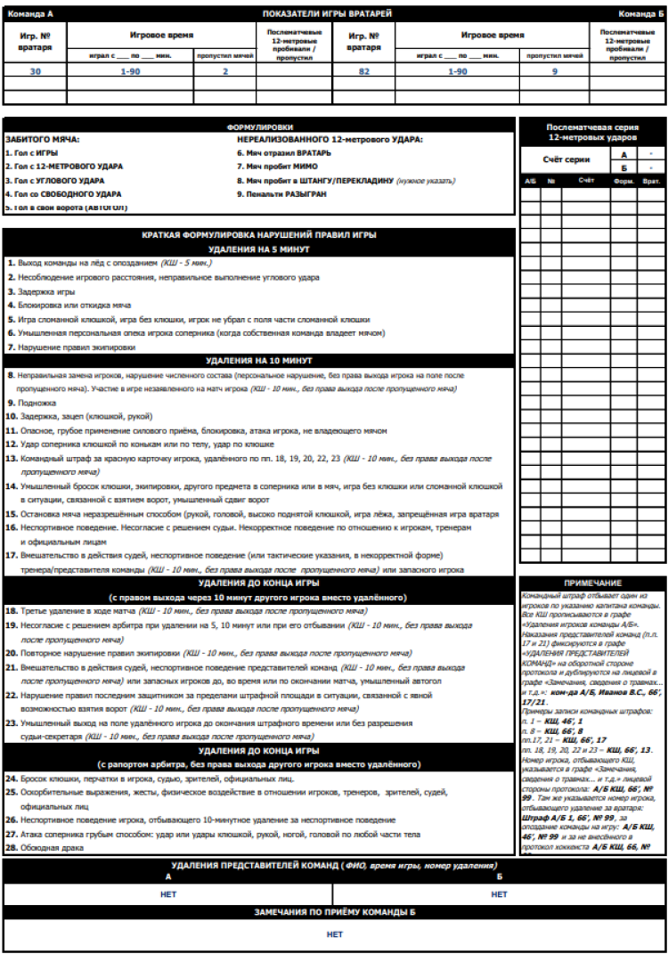 Хоккей с мячом - Хабаровск 2006-2007 предварительный - протокол2 довесок