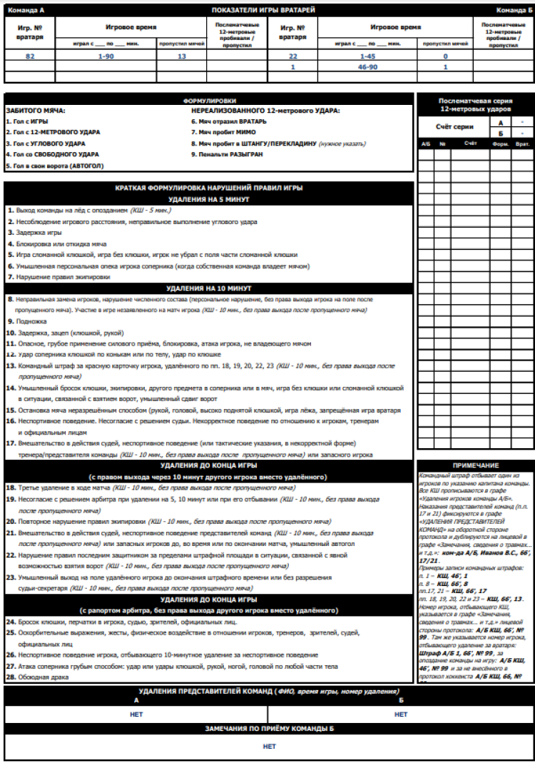 Хоккей с мячом - Хабаровск 2006-2007 предварительный - протокол3 довесок