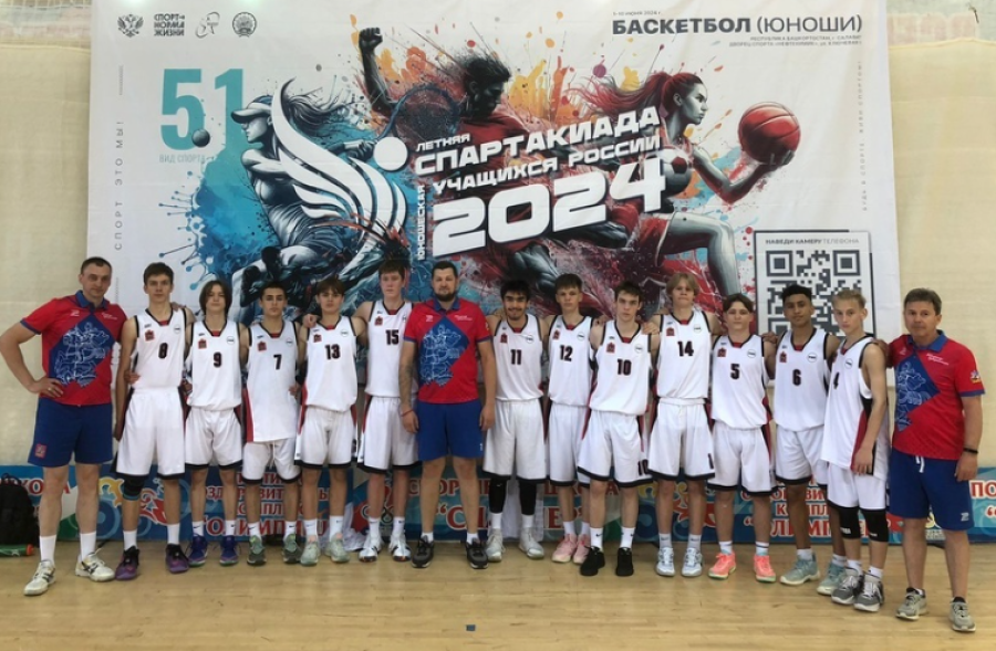 Летняя Спартакиада учащихся - баскетбол юноши 2024 - Салават - группа Б - таблица после 5го тура - итог18