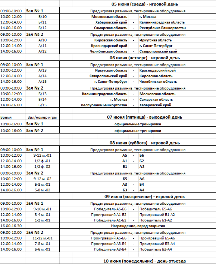 Летняя Спартакиада учащихся - баскетбол юноши 2024 - Салават - программа2