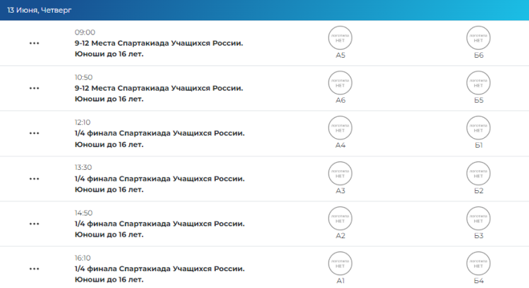 Летняя Спартакиада учащихся - водное поло юноши 2024 - Астрахань - расписание плей-офф1