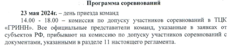 Летняя Спартакиада учащихся - всестилевое каратэ - Курск - программа1