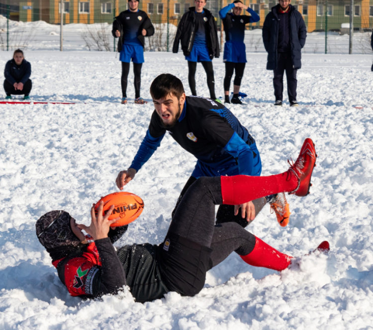 Регби на снегу - Казань 2024 - студенты - фото13
