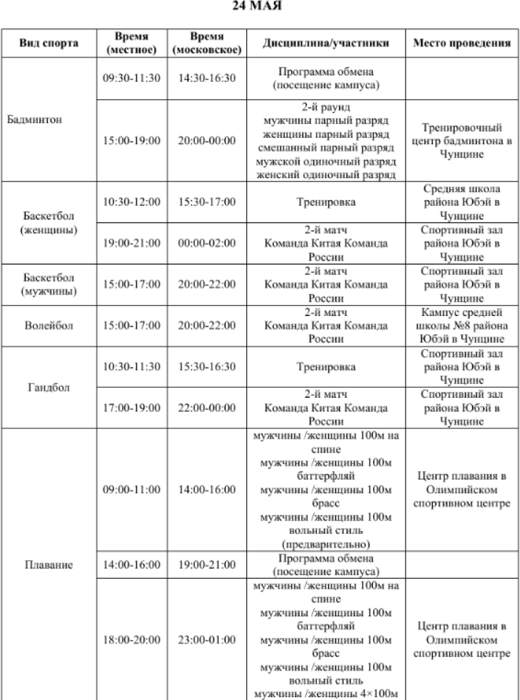 Российско-Китайские летние игры 2023 - 1й бюллетень11