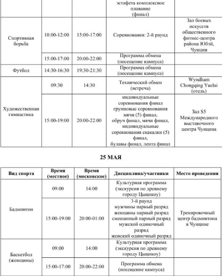 Российско-Китайские летние игры 2023 - 1й бюллетень12