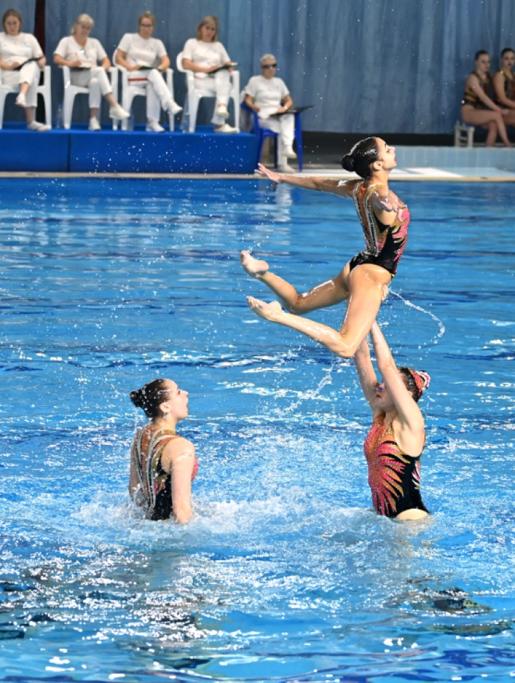 Синхронное плавание - Чехов юниоры 15-20 лет юниорки 15-19 лет - соло техническая - итоги10