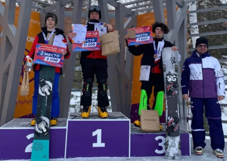 Сноуборд - Абзаково слаломы 13-14 лет 15-19 лет - фото1