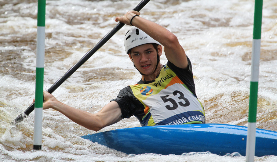 Спартакиада - гребной слалом Тюмень - Андрей Медведев