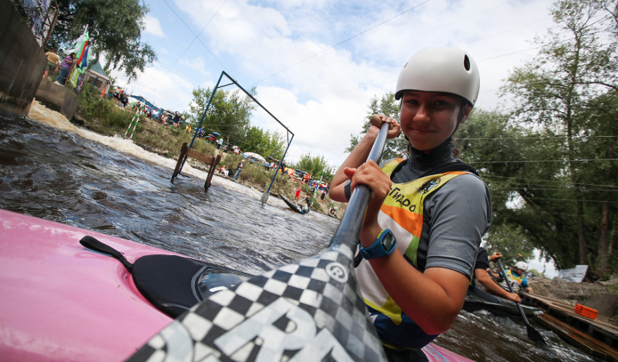 Спартакиада - гребной слалом Тюмень - Ангелина Макачева