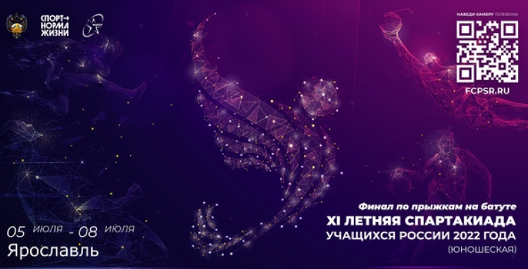 Спартакиада - прыжки на батуте Ярославль - баннер