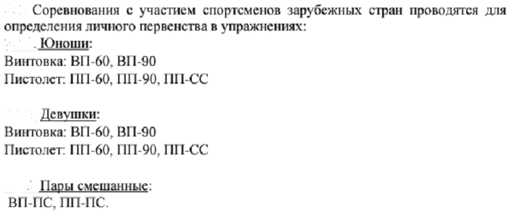Стрельба пулевая - Казань 2024 пневматика до 19 лет - классификация