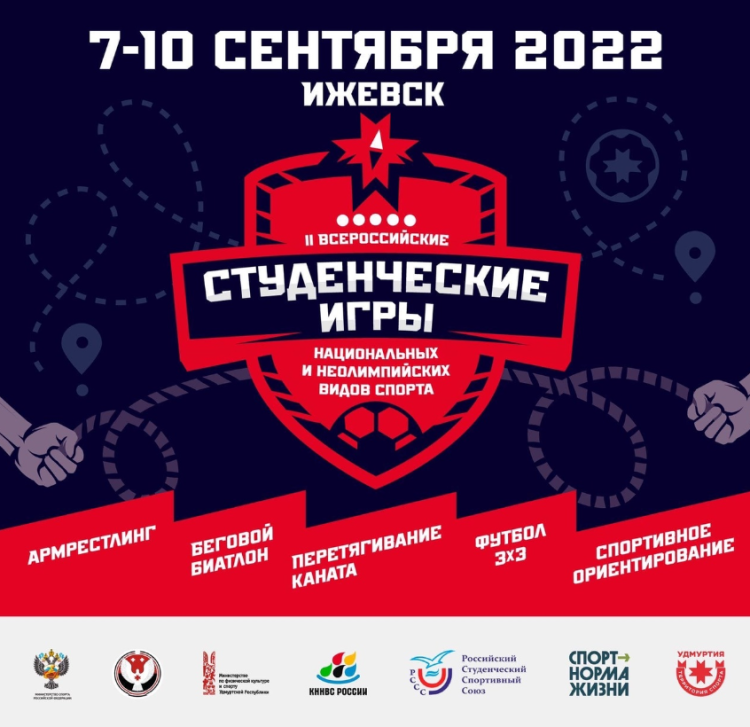 Студенческие игры по левым видам спорта - Ижевск - афиша