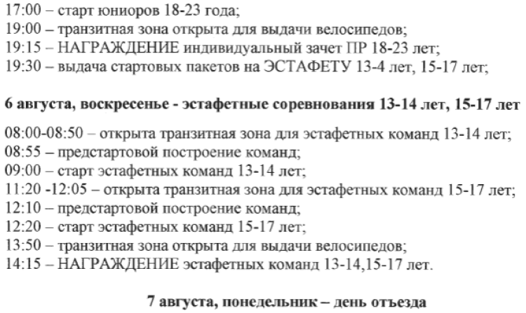 Триатлон - Пенза 13-14 15-17 18-23 года - программа3
