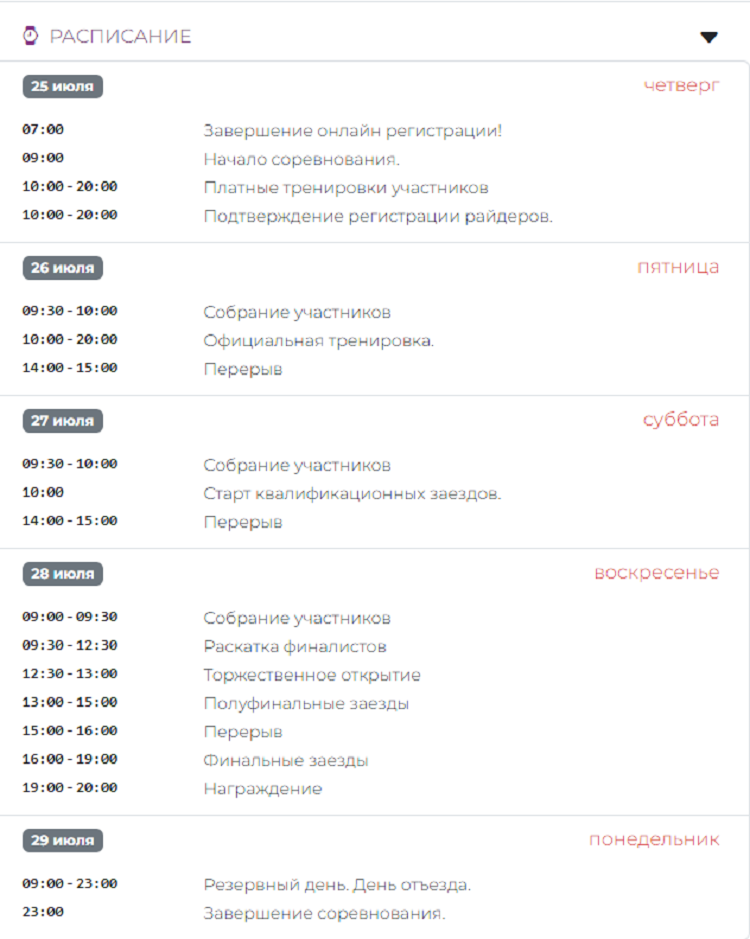 Воднолыжный спорт - вейкборд 2024 Челябинск - расписание