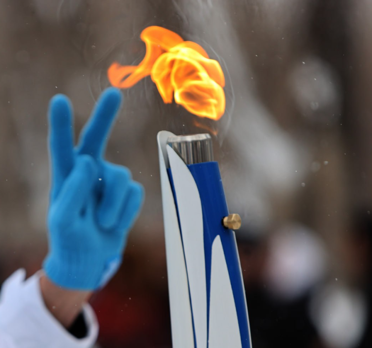 Зимние Игры Дети Азии - Кузбасс эстафета Огня Игр в Таштаголе - фото5