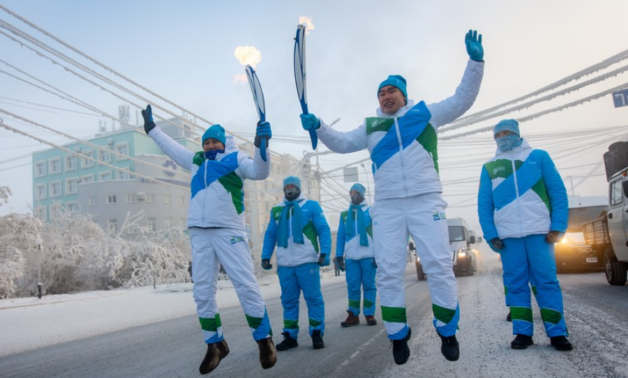 Зимние Игры Дети Азии - Кузбасс - зажжение Огня Игр - фото4