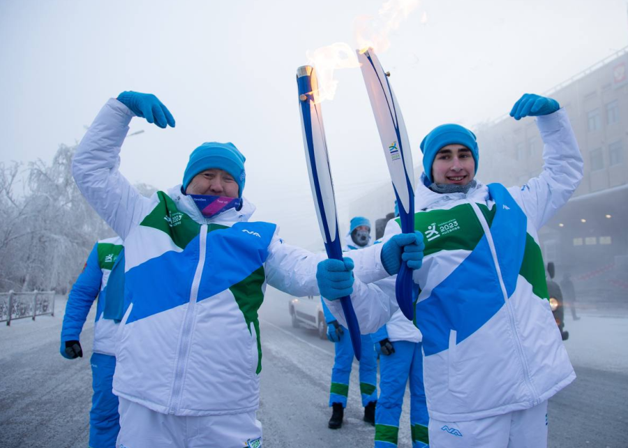 Зимние Игры Дети Азии - Кузбасс - зажжение Огня Игр - фото8