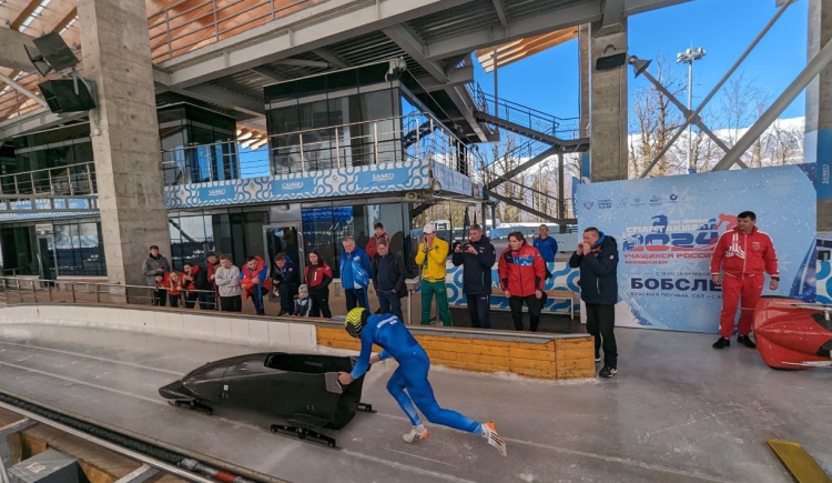 Зимняя Спартакиада учащихся - бобслей (монобоб) - фото1