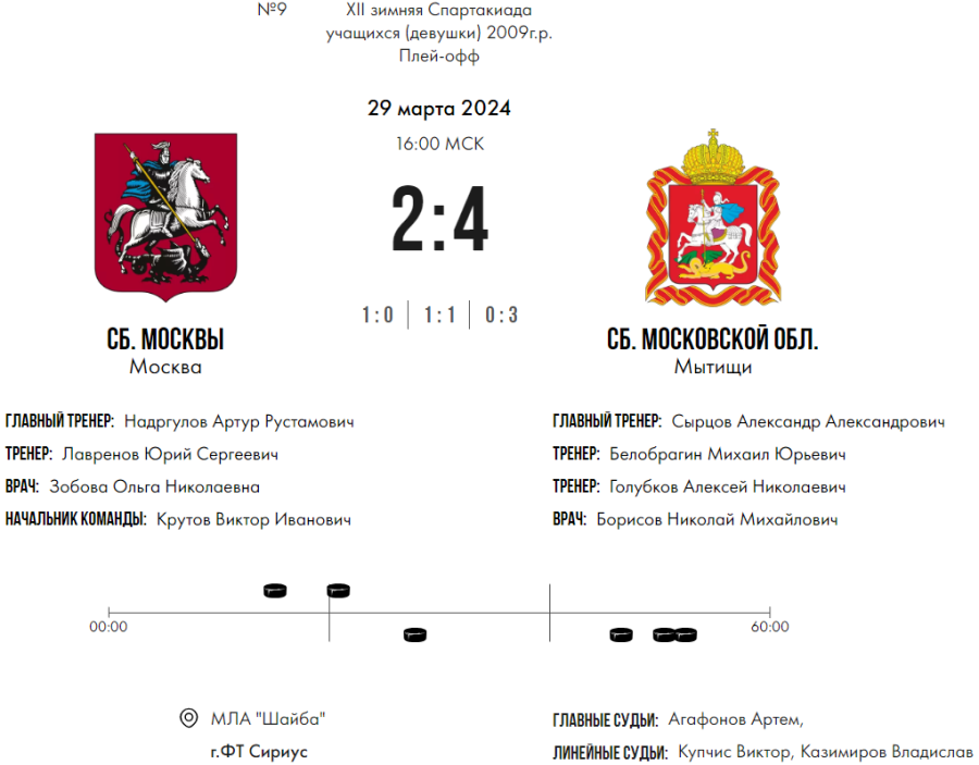 Зимняя Спартакиада учащихся - хоккей девушки - матч9 счет