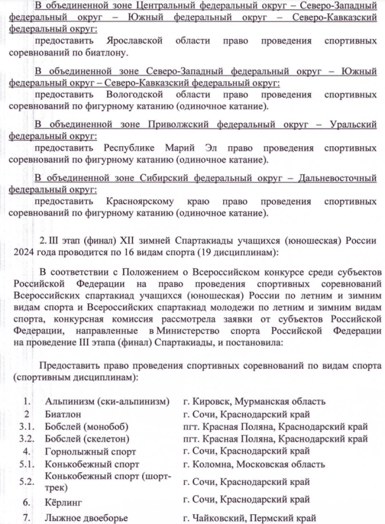 Зимняя Спартакиада учащихся - места проведения соревнований - стр2