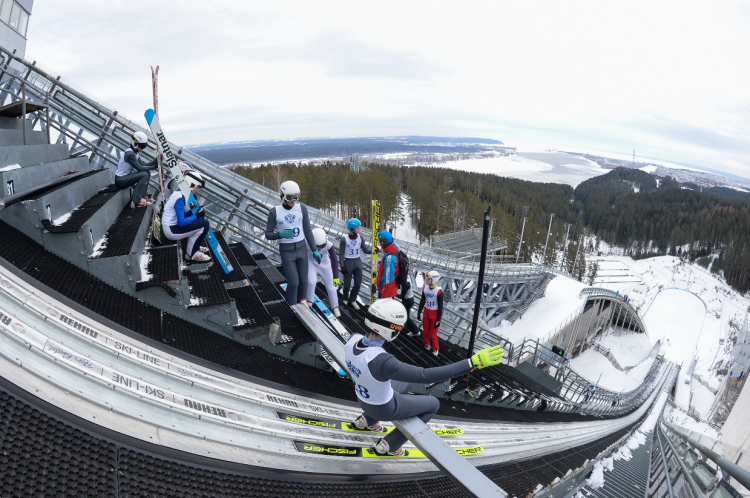 Зимняя Спартакиада учащихся - прыжки с трамплина - фото12