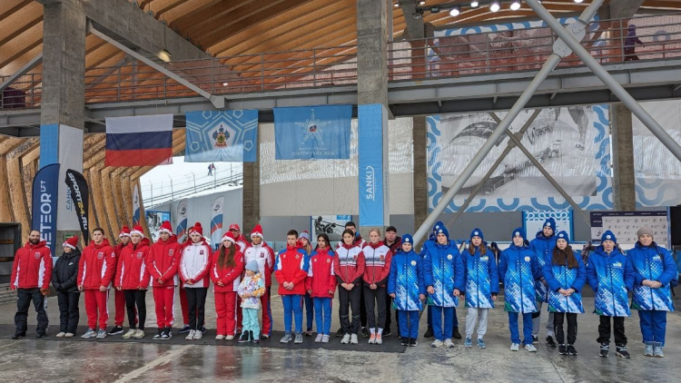 Зимняя Спартакиада учащихся - скелетон - открытие - фото1